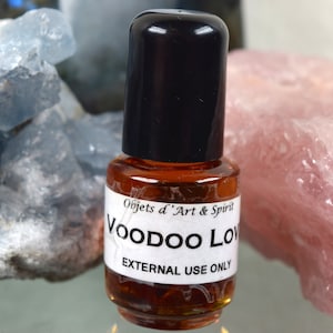 VOODOO LOVE OIL Full/New Moon-Handblended-Herbal Oil-All Natural-Spell