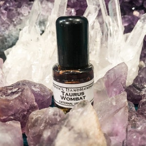 TAURUS WOMBAT OIL Full/New Moon-Handblended-Herbal Oil-All Natural-Spell