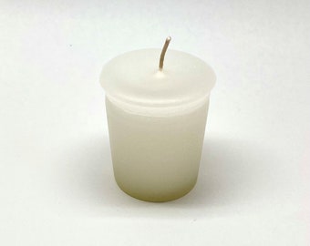 WHITE VOTIVE Candle - Hand-Poured