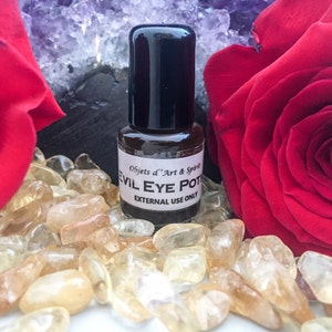 EVIL EYE POTION Oil Full/New Moon-Handblended-Herbal Oil-All Natural-Spell