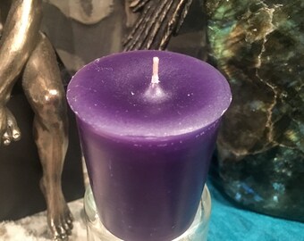 PURPLE VOTIVE Candle - Hand-Poured