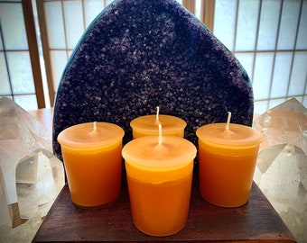 GOLD VOTIVE Candle - Hand-Poured