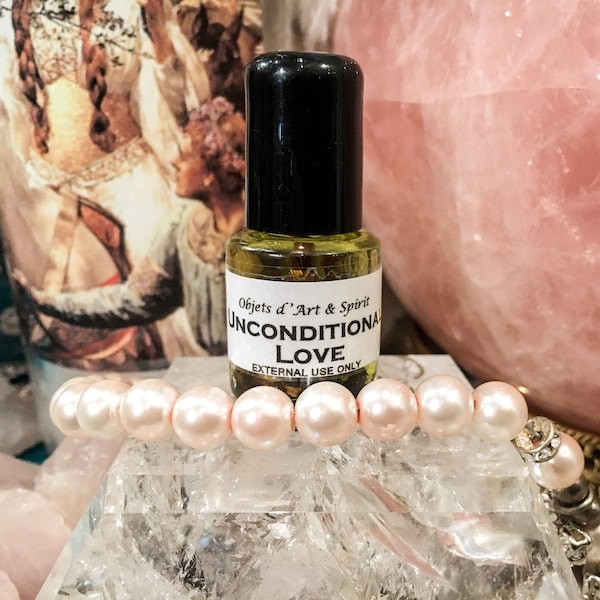 UNCONDITIONAL LOVE OIL Full/New Moon-Handblended-Herbal Oil-All Natural-Spell