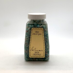 HALLOWMAS Bath Salt Crystals  Full/New Moon Spiritual Bath - Limpia - Ablution - Mystical Immersion