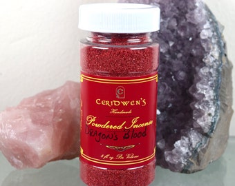DRAGON'S BLOOD INCENSE -Full/New Moon-Handmade – Ritual Incense – Loose Powdered Incense - Herbal Incense