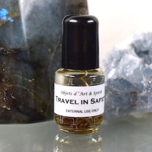 TRAVEL in SAFETY OIL Full/New Moon-Handblended-Herbal Oil-All Natural-Spell