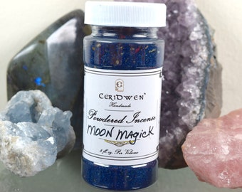 Moon Magick Powdered Incense: Handmade Herbal Ritual Blend