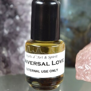 UNIVERSAL LOVE OIL Full/New Moon-Handblended-Herbal Oil-All Natural-Spell