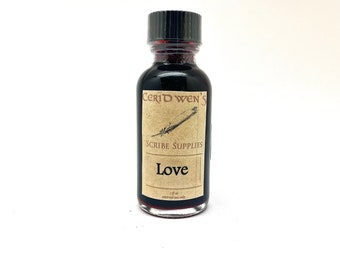 Love Attraction Pink Ink - Herbal, Handmade, Quill Pen Ink