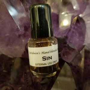SIN OIL Full/New Moon-Handblended-Herbal Oil-All Natural-Spell