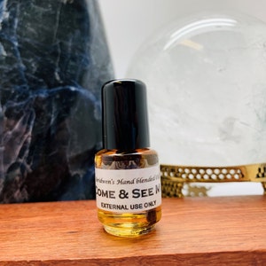 COME and SEE Me OIL Full/New Moon-Handblended-Herbal Oil-All Natural-Spell