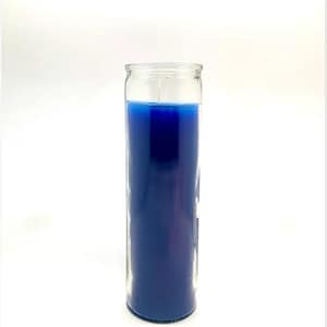 BLAUWE KAARS - 7-daagse rituele verbranding - met de hand gegoten - heidens - ceremonie - wicca - heilig