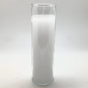 WHITE CANDLE - 7 Day Ritual Burn - Hand-Poured - Ceremony - Wedding - Sacred - Handfasting