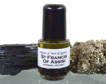 ST FRANCIS of ASSISI Oil Full/New Moon-Handblended-Herbal Oil-All Natural-Spell