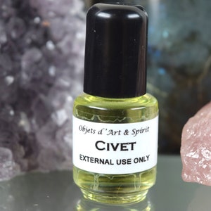 CIVET OIL Full/New Moon-Handblended-Herbal Oil-All Natural-Spell