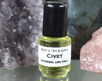 CIVET OIL Full/New Moon-Handblended-Herbal Oil-All Natural-Spell
