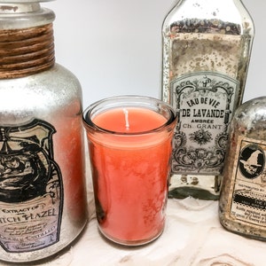 ORANGE TOUR CANDLE - 2 Day (50 Hr) Ritual Burn-Hand-Poured-Travel-Ceremony-Sacred
