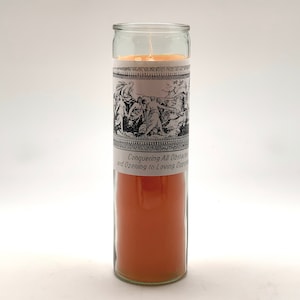 CONQUERING OBSTACLES CANDLE - 7 Day Ritual Burn - Hand-Poured - Pagan - Ceremony - Wicca - Sacred