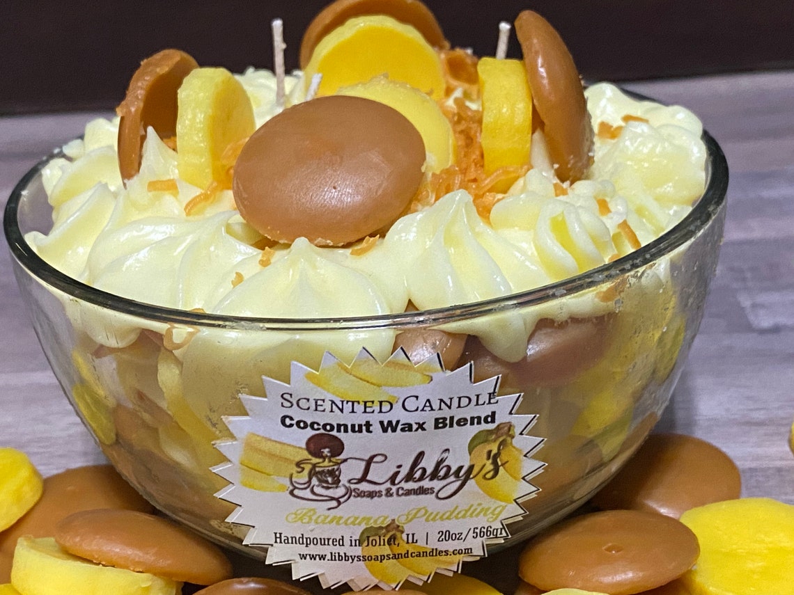 Banana Pudding Dessert Candle Food Candle Candle Gift Etsy