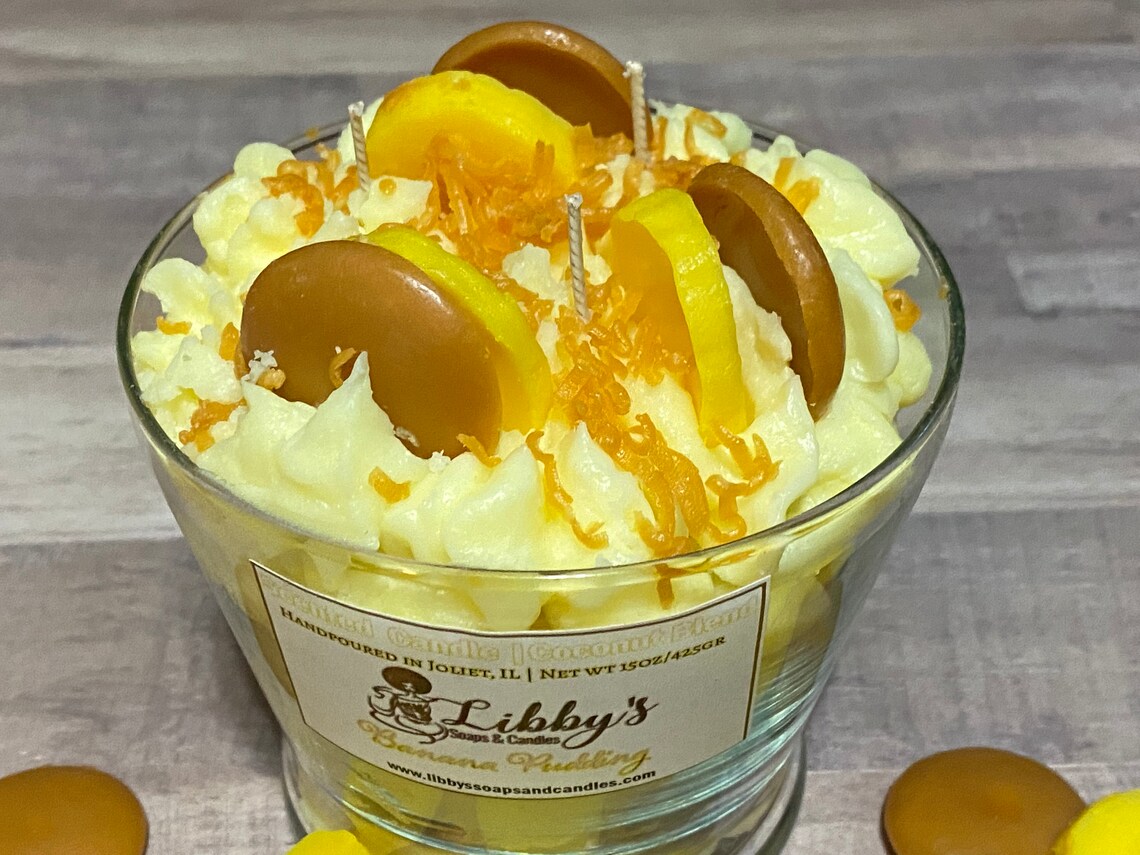 Banana Pudding Dessert Candle Food Candle Candle Gift Etsy