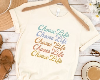 Choose Life T-Shirt, Pro-Life Activist Shirt, Save The Babies Shirt, Christian Conservative Shirt Womens Gift