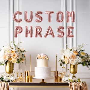 Baby shower custom letter balloon personalized letter balloon banner create your own phrase bachelorette birthday bridal shower graduation