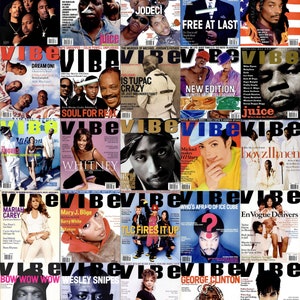 RARE Vibe Magazine Covers - 150 Vintage Hip-Hop & Rap Digital Collage Kit - Magazine Aesthetic - Wall Collage - Room Decor - 90s 2000s