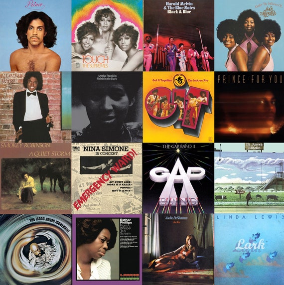 CLASSIC 70's R&B Album Cover Art Collage Kit (DIGITAL DOWNLOADS