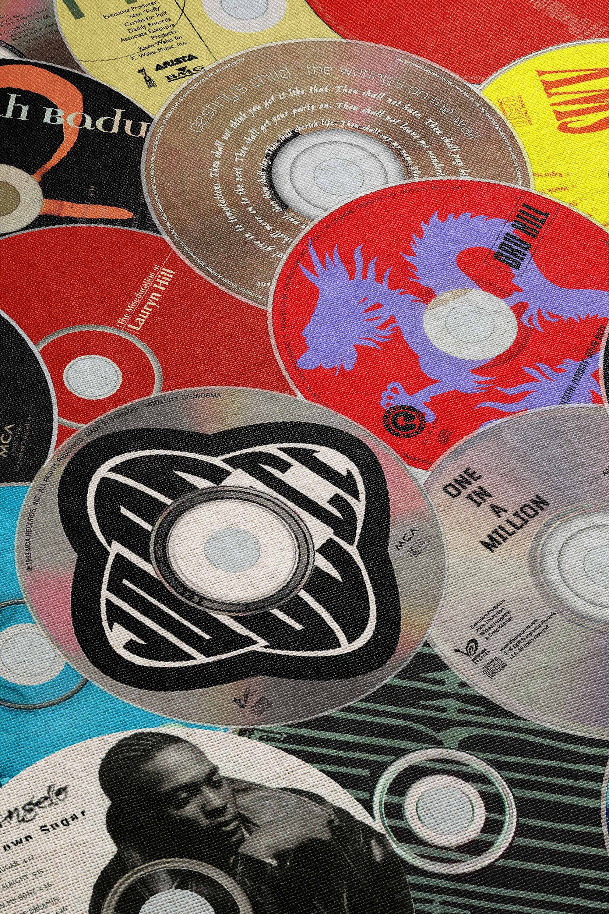 90s R&B Music Lover's Throw: Greatest Albums Woven Throw Blanket ...