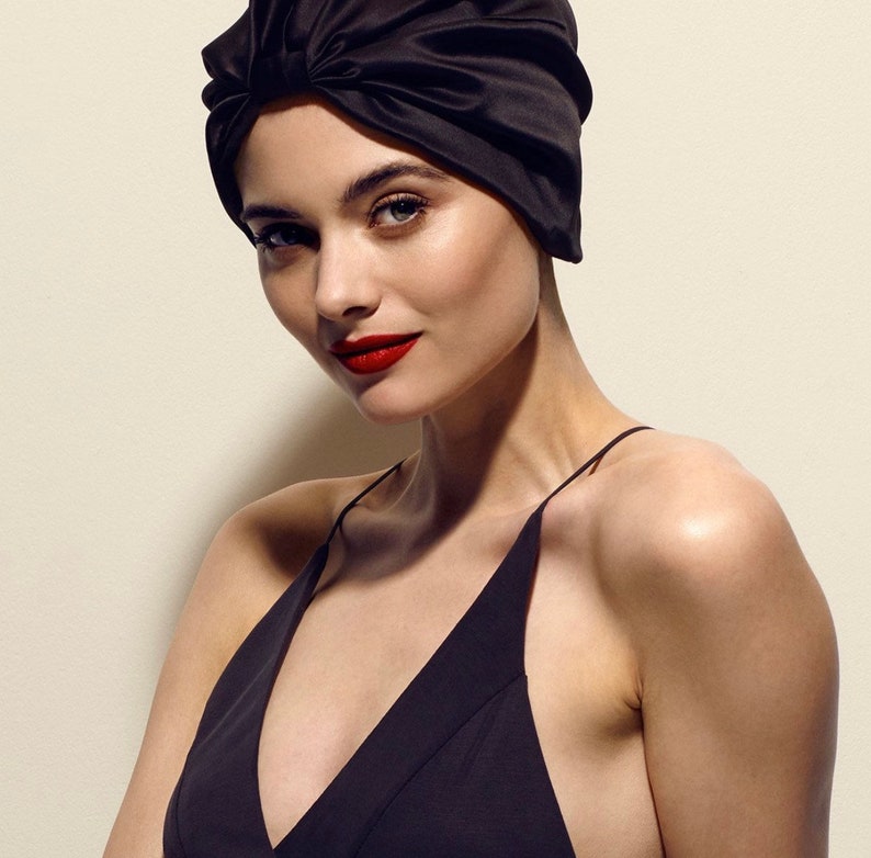 Silk Hair Turban Silk Sleep Hair Wrap Charmeuse Silk Etsy UK