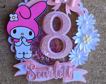 My Melody Shaker Cake Topper 3D Kawaii