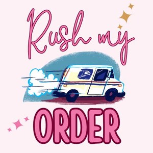 Rush My Order (Cake Topper)