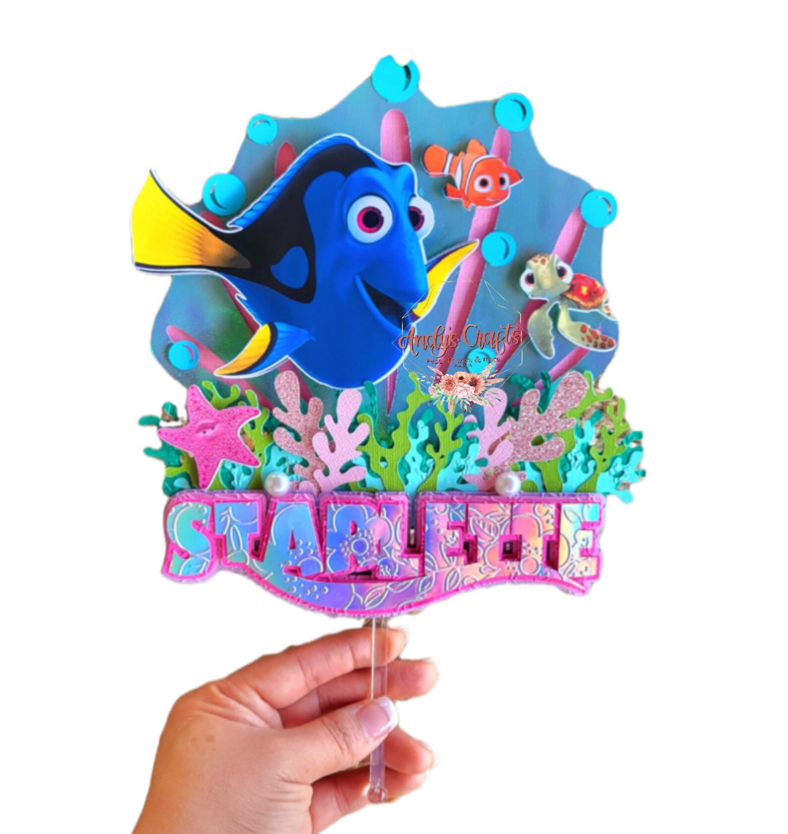 Inspired Finding Dory Cake Topper 3D Dory Birthday Party - Etsy