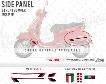 WWSTS39 Vespa Sticker Set for GTS 250 GTS300 GTV250 GTV300 | Color Options Available | Mr. Sticker Customs