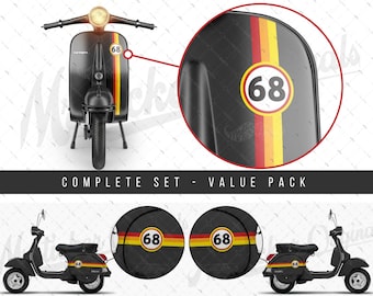 Motorcycle Decal Graphic Kit Case For Vespa Primavera 150