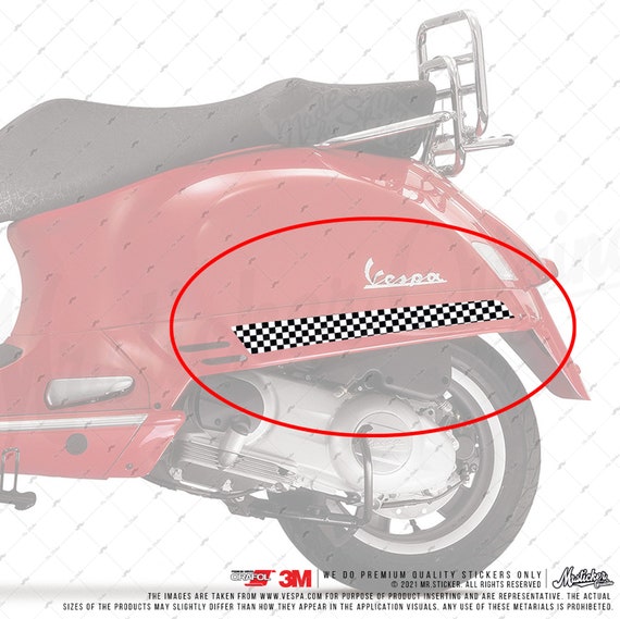WWSTS35 Italy Colors Stripe Decal/ Sticker for Vespa and Scooters Durable  Against Water Mr. Sticker Customs 