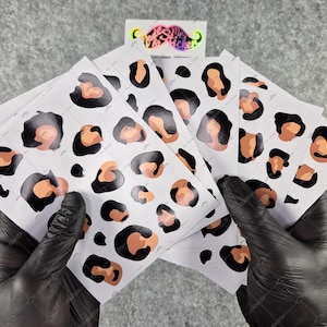 WWCMO606XS Bicycle Size Leopard Design Sticker Set | 80 Pieces | Original Leopard Pattern | Mr. Sticker Customs Standard Set