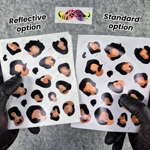 WWCMO606XS Bicycle Size Leopard Design Sticker Set | 80 Pieces | Original Leopard Pattern | Mr. Sticker Customs image 4