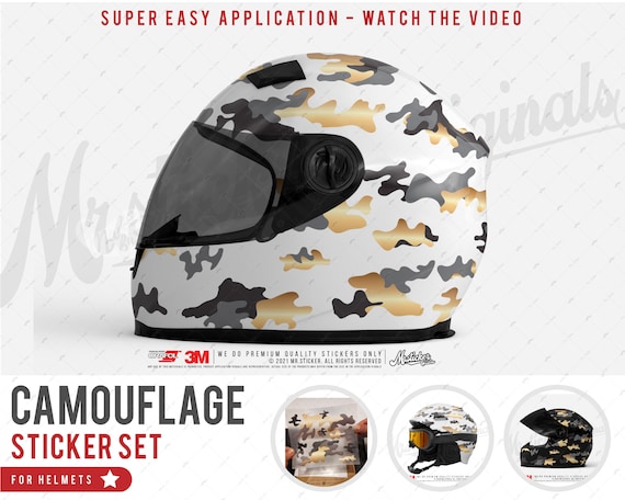 WWCMO414 Casque Taille Casque Camouflage Sticker Set 34 - Etsy France