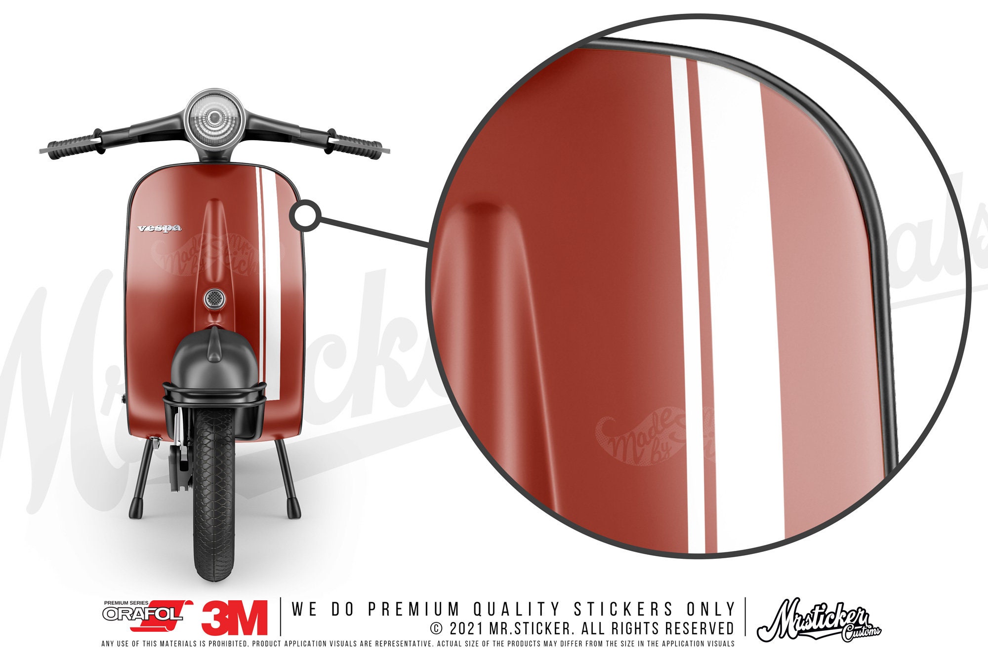 WWSTS50 Super Edition Vespa Sticker Set for GTS 250 GTS300 GTV250