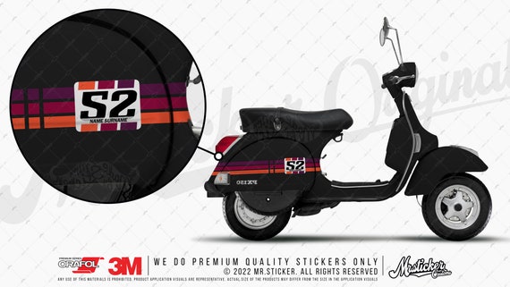 Scooter Modify Sticker Vinyl Stickers Hibiscus Vlinders Scooter Personaliseren Styling ...