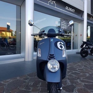 WWSTS44 Reflective Vespa Hpe GTV Sei Giorni HPE GTS250/300 HPE Sticker Set Up to Two Digits Custom Number Option Mr. Sticker Customs image 8