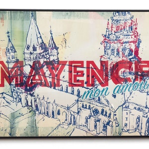Mainz Cathedral Poster - Mayence Mon Amour Poster - Art Print
