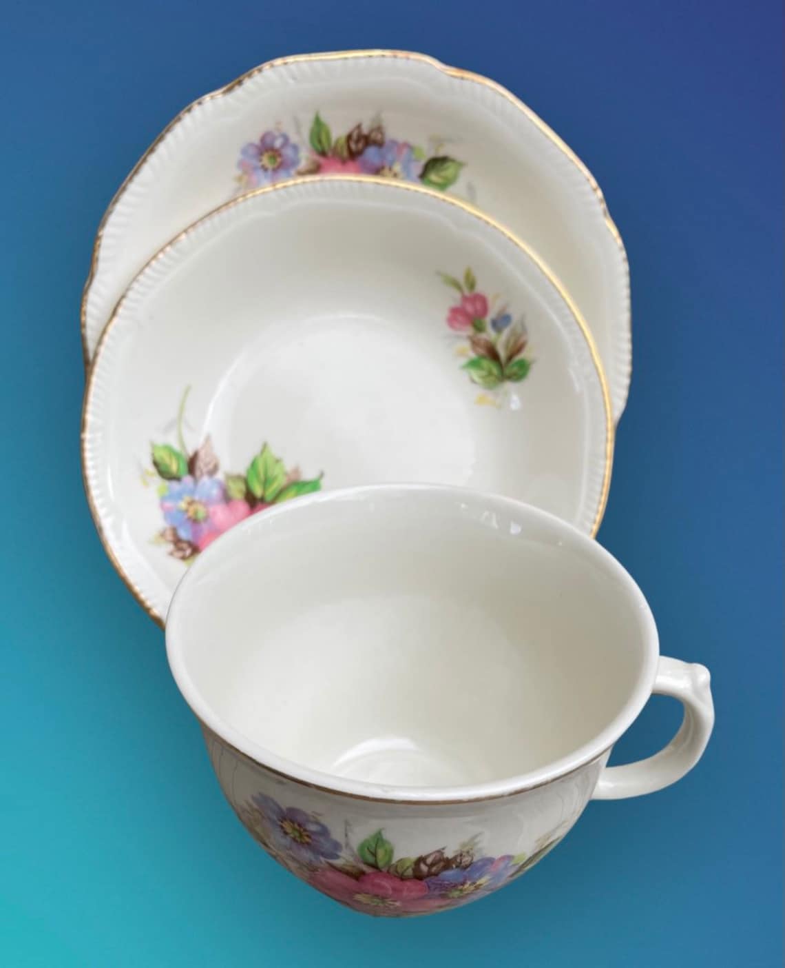 Royal Swan Staffordshire china vintage Etsy