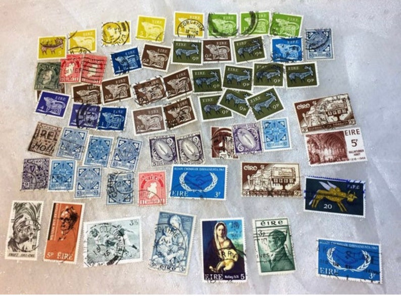 Ireland Vintage Postage Stamps Irish Rare Stamps Etsy
