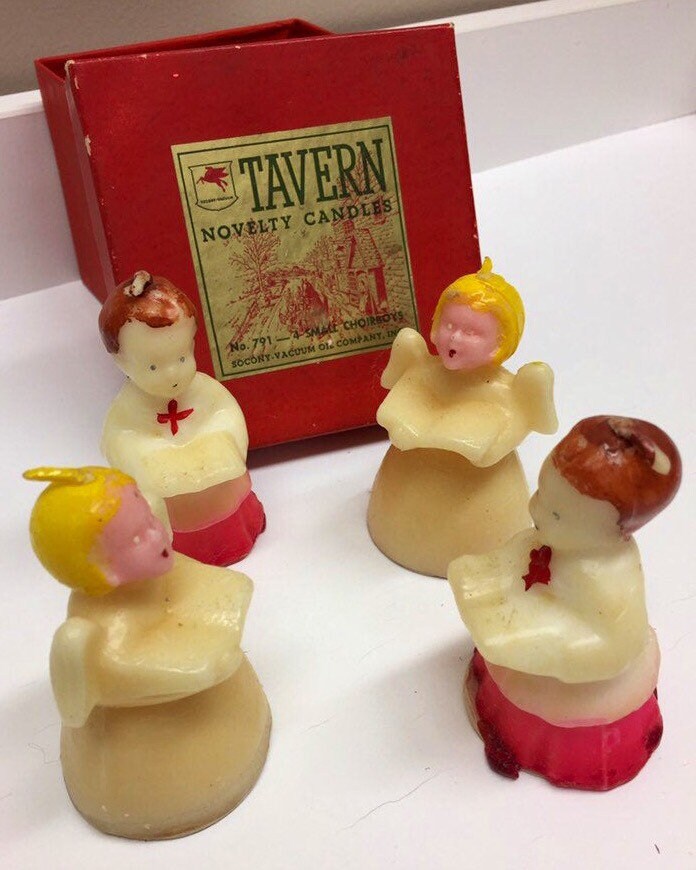 Vintage Novelty Candles Antique Tavern Novelty Candles Four Etsy