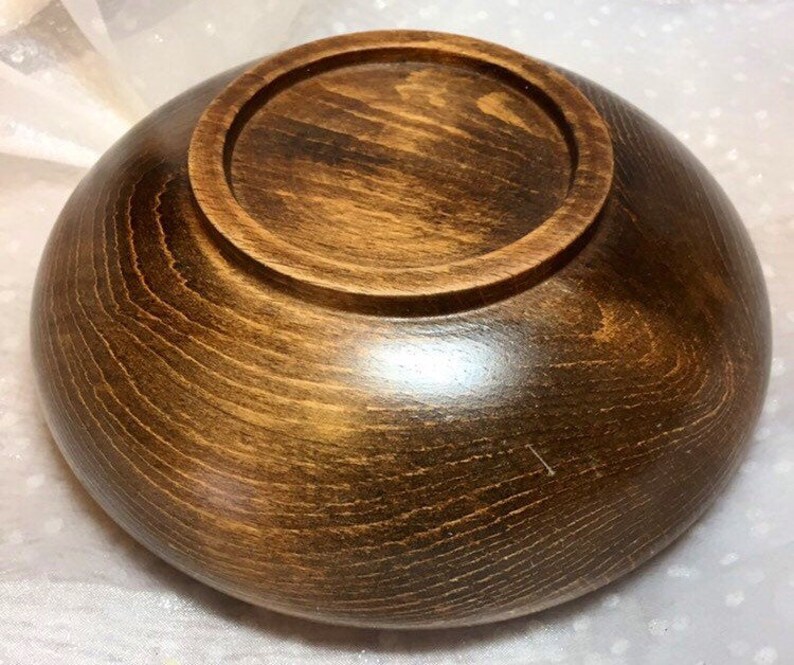 Wooden Ring Dish Vintage Genuine Teak Wood Carved Bowl Etsy