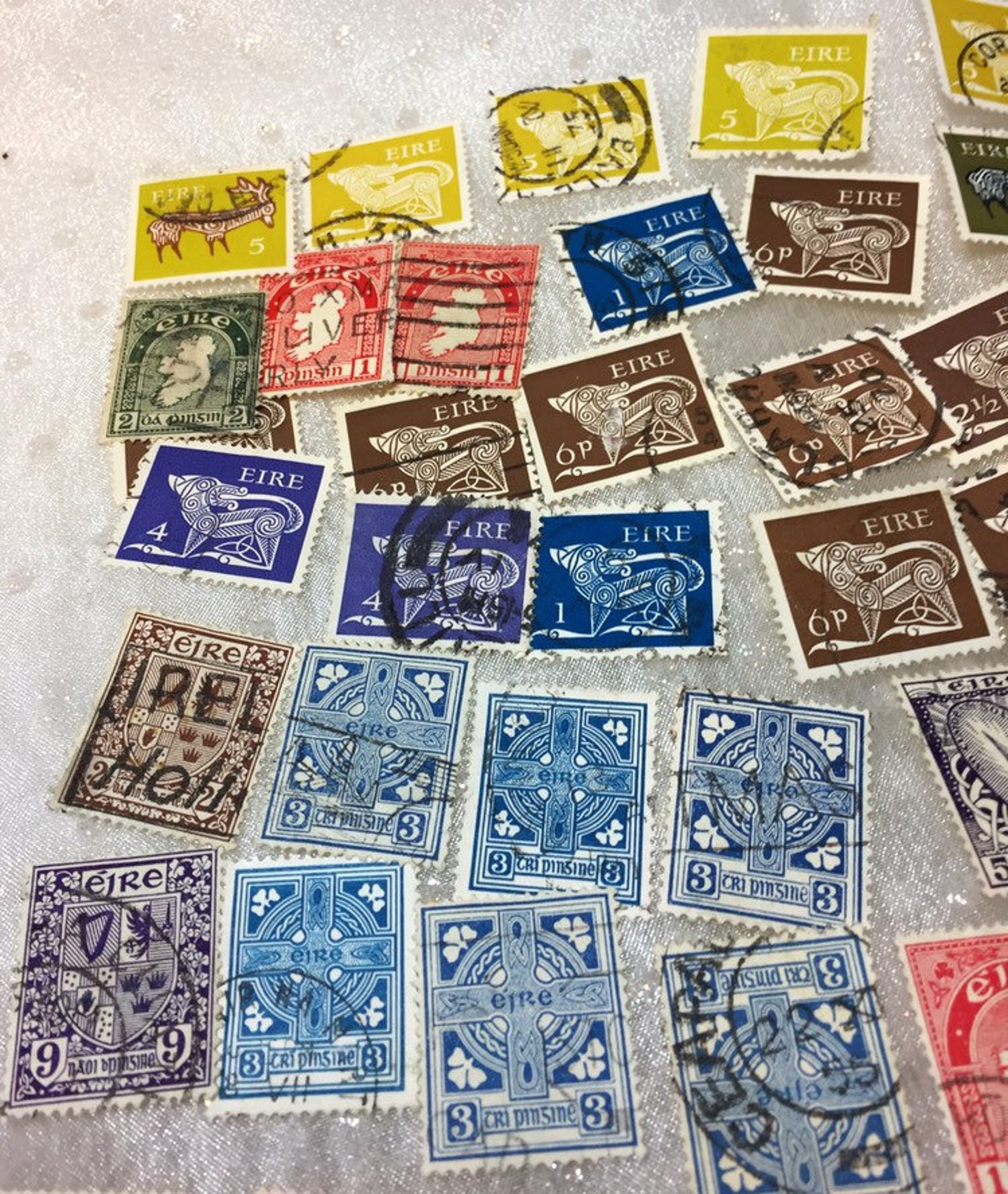 Ireland Vintage Postage Stamps Irish Rare Stamps Etsy