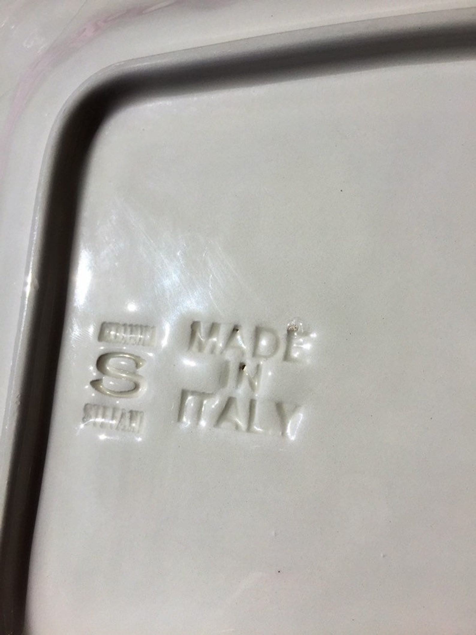 Stefani White Ceramic Serving Platter Set Etsy