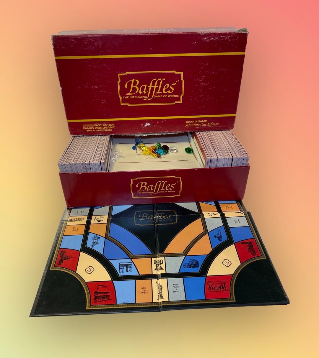Baffles Board Game by Chieftain 1985 Signature One Edition Etsy UK